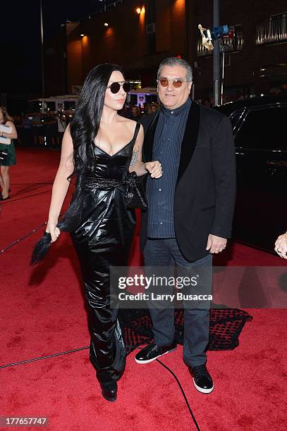 Lady Gaga and Joe Germanotta attend the 2013 MTV Video Music Awards at the Barclays Center on August 25, 2013 in the Brooklyn borough of New York...