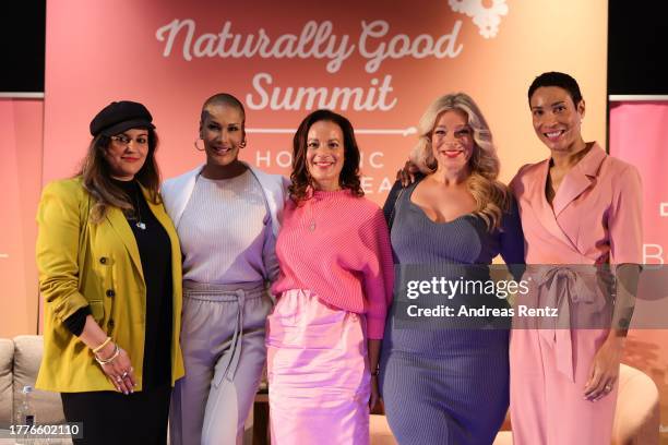 Saina Bayatpour, Marie Amiere, Adaeze Wolf, Holistic Health coach, Caterina Pogorzelski and Annabelle Mandeng attend the Naturally Good Holistic...