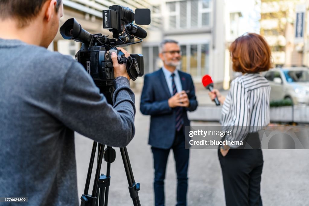 Journalistic interview.