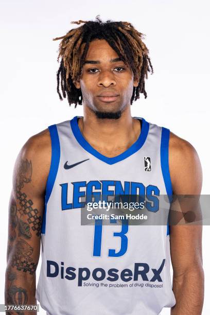 Greg Brown of the Texas Legends poses for a portrait on Texas Legends Media Day on November 8, 2023 at Comerica Center in Frisco, Texas. NOTE TO...