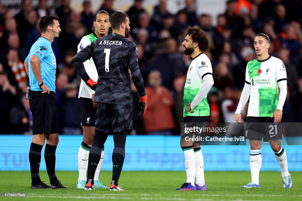 Virgil van Dijk, Alisson Becker, Mohamed Salah and Kostas Tsimikas of... News Photo - Getty Images