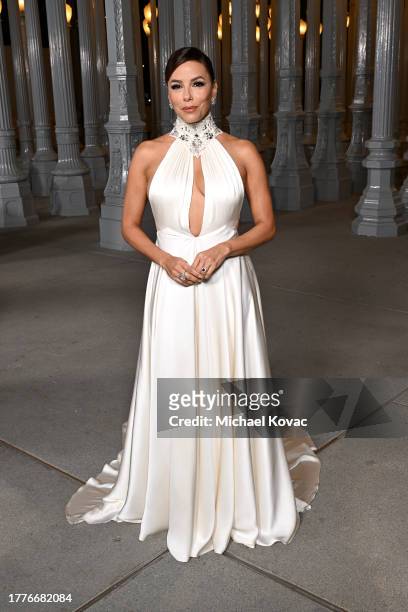 Eva Longoria attends the 2023 LACMA Art+Film Gala, Presented By Gucci at Los Angeles County Museum of Art on November 04, 2023 in Los Angeles,...