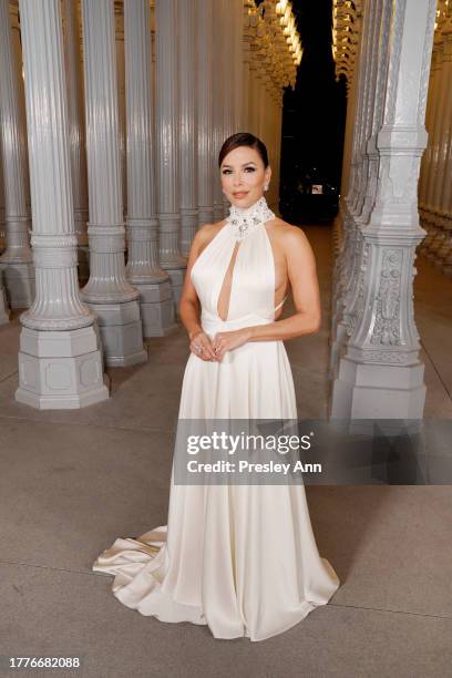 Eva Longoria attends the 2023 LACMA Art+Film Gala, Presented By Gucci at Los Angeles County Museum of Art on November 04, 2023 in Los Angeles,...