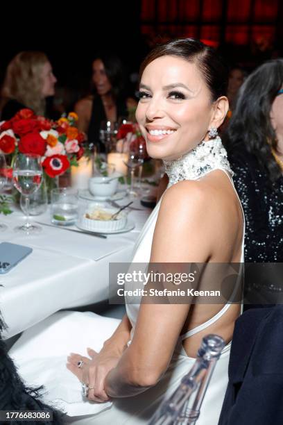 Eva Longoria attends the 2023 LACMA Art+Film Gala, Presented By Gucci at Los Angeles County Museum of Art on November 04, 2023 in Los Angeles,...