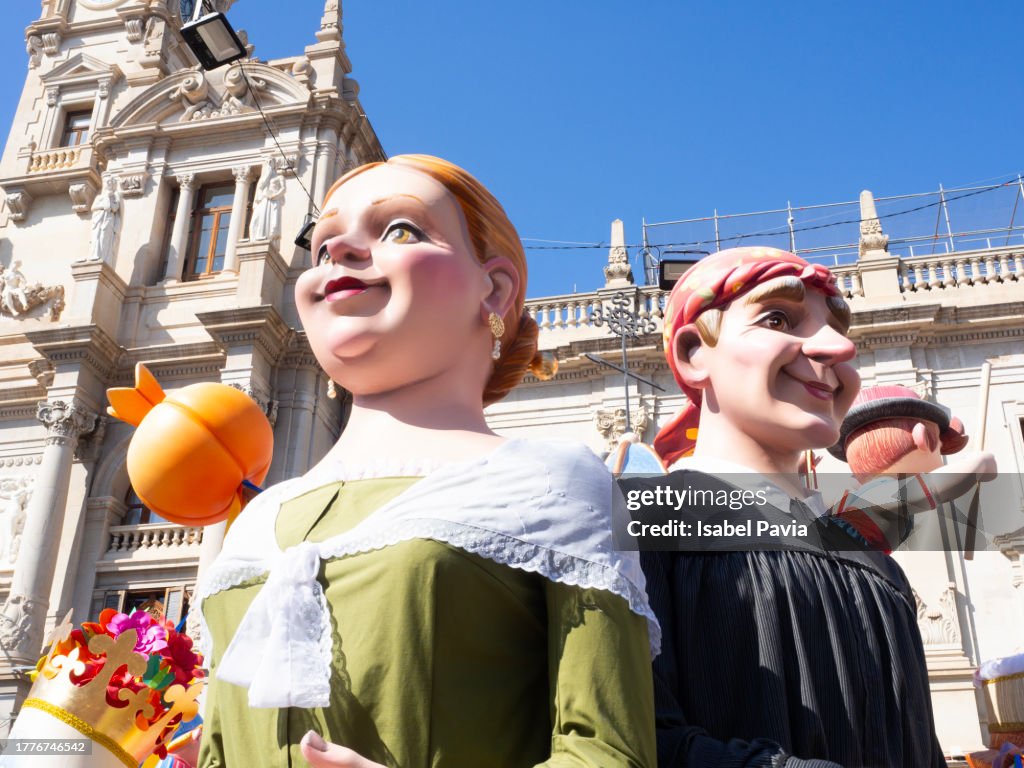 Fallas, a traditional celebration held in commemoration of Saint Joseph in March, in the city of Valencia, in Spain