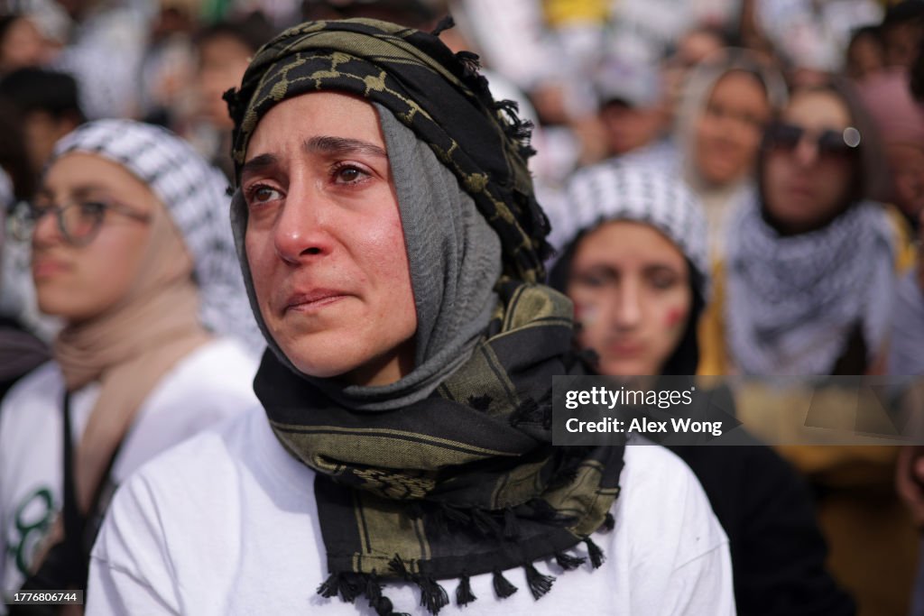 Thouasands Gather For "Free Palestine" March In Washington, D.C.