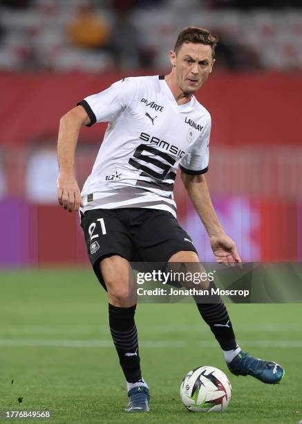 Nemanja Matic of Stade Rennais FC during the Ligue 1 Uber Eats match between OGC Nice and Stade Rennais FC at Allianz Riviera on November 05, 2023 in...