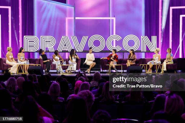 Bravo2Bravo: Luck Be a Bravo Lady" Panel from Caesars Forum in Las Vegas, NV on Sunday, November 5, 2023 -- Pictured: Daisy Kelliher, Aesha Scott,...