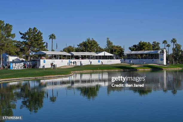 View of the 15th hole is seen during the third round of the Charles Schwab Cup Championship at Phoenix Country Club on November 11, 2023 in Phoenix,...