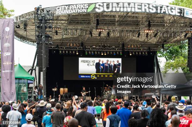 American Gospel singer Deitrick Haddon performs at the WLIB 6th Annual Gospel Explosion at Central Park SummerStage, New York, New York, August 3,...