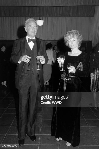 Harvey Korman and Deborah Korman attend a party, celebrating the recent local opening of a show by the American Ballet Theatre, in Los Angeles,...