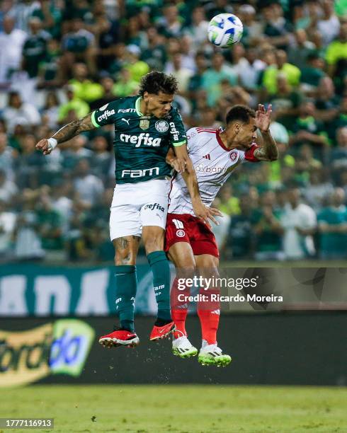 Pedro Henrique of Internacional heads the ball during the match News  Photo - Getty Images