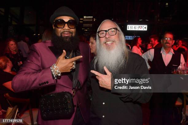 Blanco Brown and guest attend the 2023 SESAC Nashville Music Awards at Country Music Hall of Fame and Museum on November 05, 2023 in Nashville,...