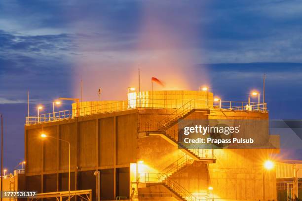 natural gas fired electrical power plant - ship on fire stock pictures, royalty-free photos & images