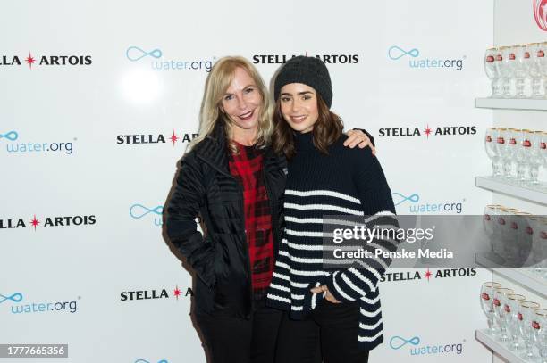 Marti Noxon and Lily Collins