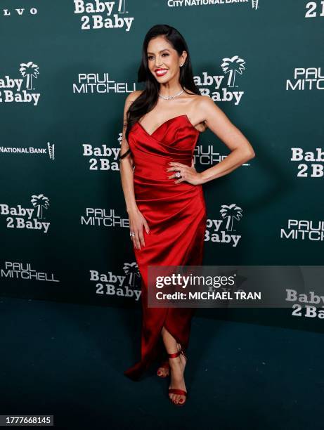 Philanthropist Vanessa Bryant arrives for the 2023 Baby2Baby Gala in Los Angeles, California, on November 11, 2023. This year's gala honors...