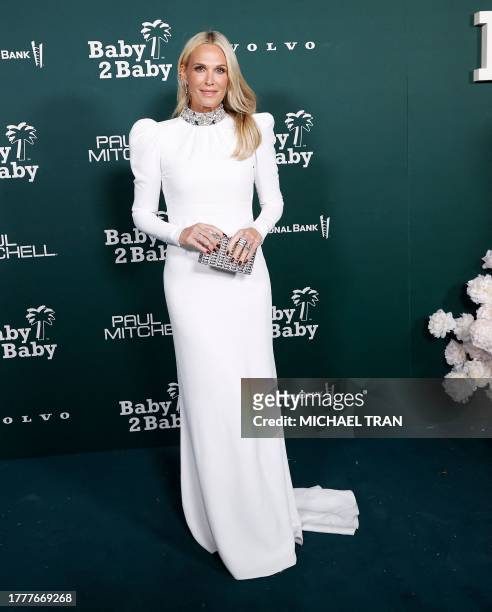Model Molly Sims arrives for the 2023 Baby2Baby Gala in Los Angeles, California, on November 11, 2023. This year's gala honors Mexican-US actress...