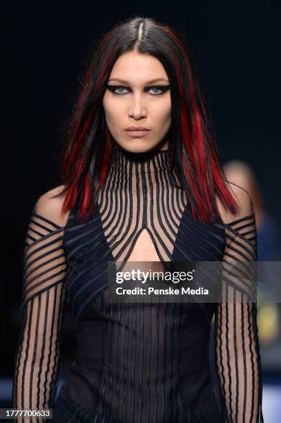 Bella Hadid on the catwalk