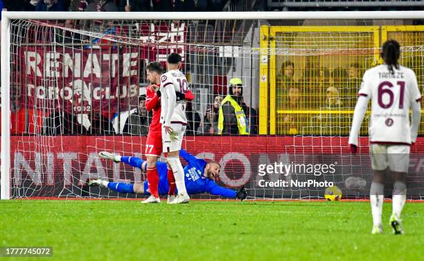 Ivan Ilic Scores Goal during AC Monza vs Torino FC, Serie A, at U-Power Stadium in Monza on November, 11th 2023.