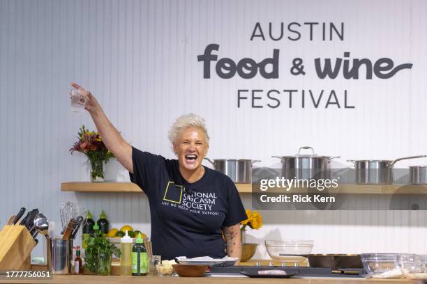 Chef Anne Burrell attends the Austin FOOD & WINE Festival at Auditorium Shores on November 05, 2023 in Austin, Texas.