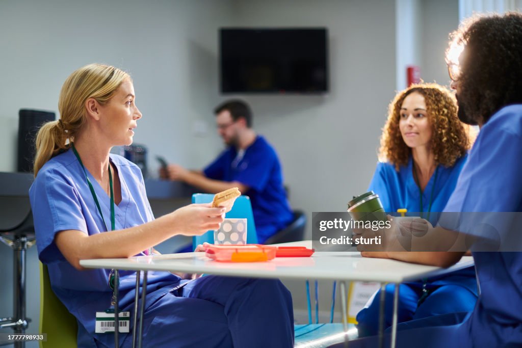 Hospital staff break time