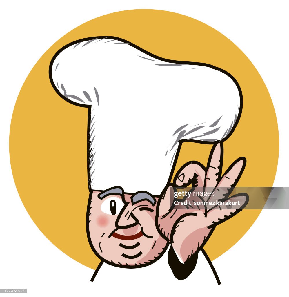 Cute Chef Cook Head High-Res Vector Graphic - Getty Images