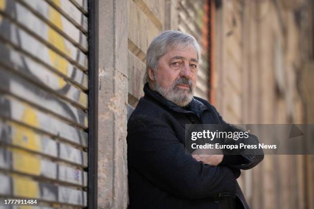 Writer Sorj Chalandon poses on the day of the presentation of the book 'Son of a Bastard', at La Central del Raval, Nov. 6 in Barcelona, Catalonia,...