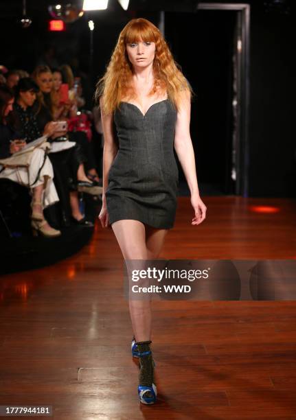 Model on the catwalk