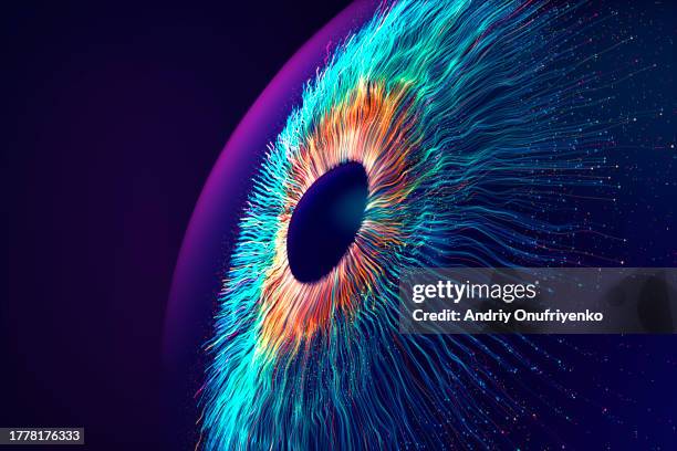 digital eye. - parte del cuerpo humano fotografías e imágenes de stock