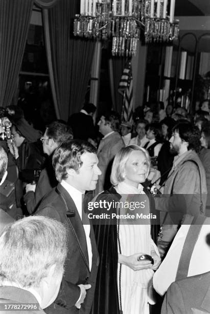 Mike Ovitz and Judy Ovitz attend an American Film Institute event at the Beverly Hilton Hotel in Beverly Hills, California, on March 2, 1977.