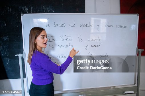 Teacher teaching language classes Teacher teaching language classes