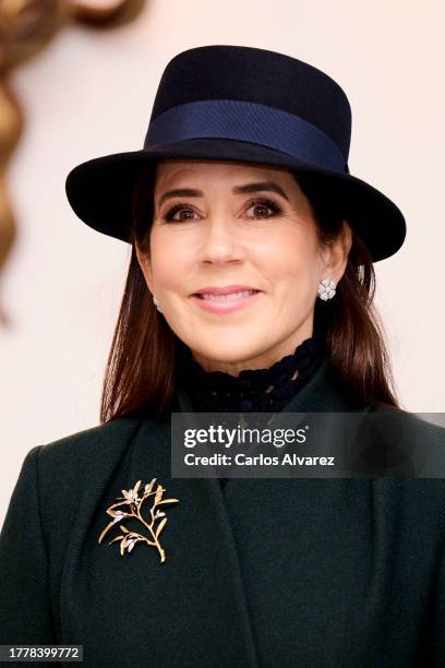 Crown Princess Mary of Denmark arrives at the Amalienborg Palace on November 06, 2023 in Copenhagen, Denmark.