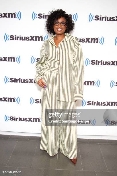 Jennifer Hudson visits SiriusXM Studios on November 06, 2023 in New York City.