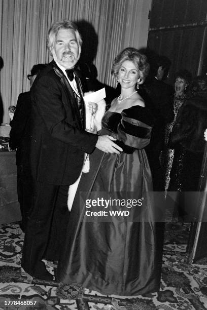 Kenny Rogers and Marianne Gordon attend an event, presented by American Friends of Hebrew University, in Beverly Hills, California, on November 15,...
