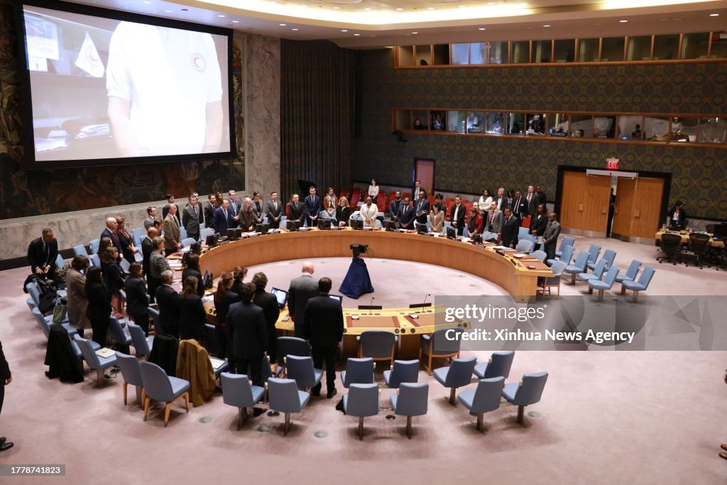 Unsc Riots Members of the United Nations Security Council observe a minute of ...