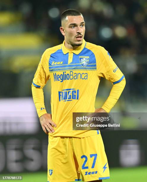 Arijon Ibrahimovic of Frosinone Calcio looks on during the Serie A TIM match between Frosinone Calcio and Empoli FC at Stadio Benito Stirpe on...