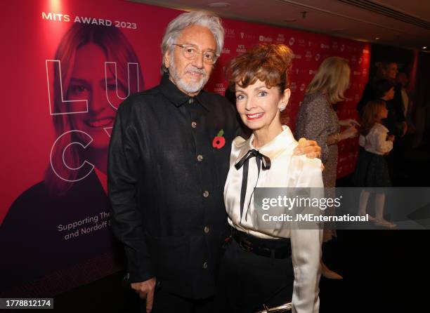 Rod Dickins and Cherry Gillespie attend the Music Industry Trust Awards 2023 at The Grosvenor House Hotel on November 06, 2023 in London, England.