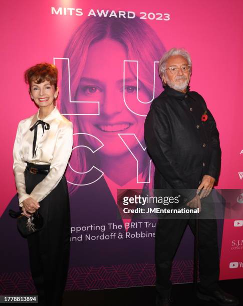 Cherry Gillespie and Rod Dickins attend the Music Industry Trust Awards 2023 at The Grosvenor House Hotel on November 06, 2023 in London, England.