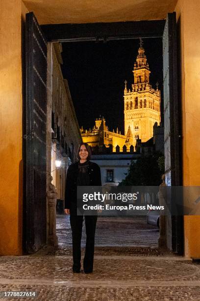 Acting Minister of Science and Innovation, Diana Morant on her arrival at the Alcazar of Seville, on November 6 in Seville, . The acting Minister of...
