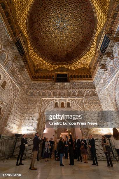 Acting Minister of Science and Innovation, Diana Morant visits the Alcazar of Seville, on November 6 in Seville, . The acting Minister of Science and...