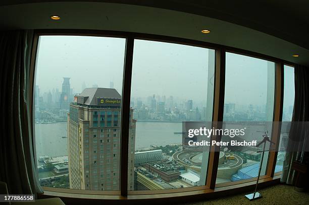 Hotel "Shangri-La" , Blick auf Prachtstraße "Bund", Stadtteil Pudong, Shanghai, China, Asien, Skyline, Fluss "HuangPu", Reise,