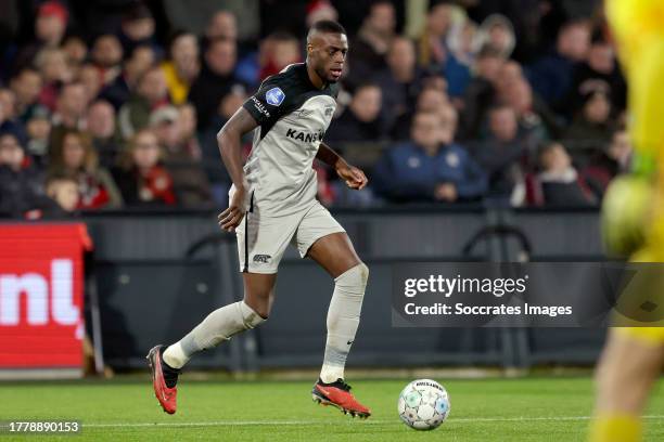 Bruno Martins Indi of AZ Alkmaar during the Dutch Eredivisie match between Feyenoord v AZ Alkmaar at the Stadium Feijenoord on November 12, 2023 in...