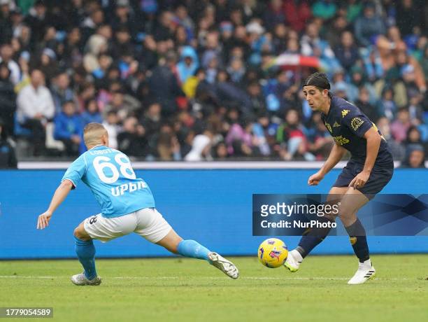 Matteo Cancellieri of Empoli Fc during the Serie A TIM match between SSC Napoli and Empoli FC in Napoli, Italy, on November 12, 2023.