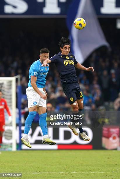 Matteo Cancellieri of Empoli Fc during the Serie A TIM match between SSC Napoli and Empoli FC in Napoli, Italy, on November 12, 2023.