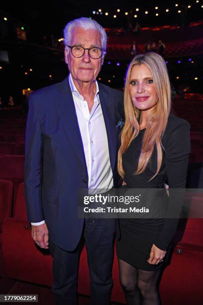 Sky du Mont and Mirja du Mont during the "Tanz der Vampire Musical" premiere at Stage Operettenhaus on November 12, 2023 in Hamburg, Germany.