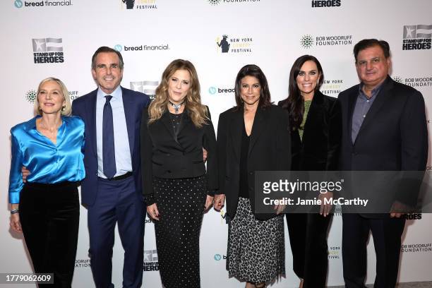 Lee Woodruff, Bob Woodruff, Rita Wilson, Caroline Hirsch, Anne Marie Dougherty and Ralph Andretta attend the 17th Annual Stand Up For Heroes Benefit...