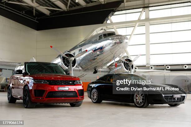 General scenes during a Essendon Bombers Media Opportunity at the Melbourne Jet Base on November 13, 2023 in Melbourne, Australia.