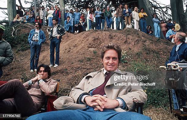 Michael Douglas , US-Krimi-Serie "Die Straßen von San Francisco", San Francisco, Kalifornien, USA, Nordamerika, Hügel, Zuschauer, Hollywood-Star,...