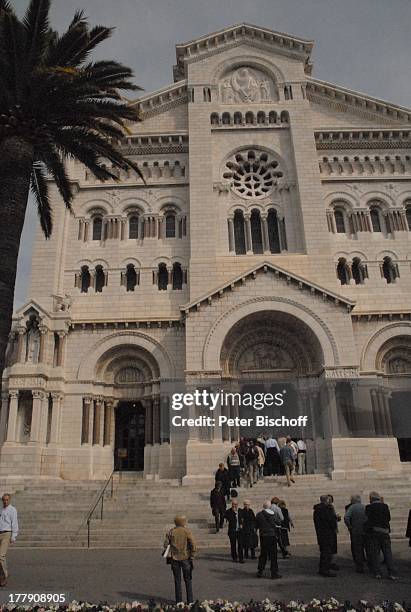 Kathedrale Notre-Dame-Immacule in Monaco-Ville , Europa, Kirche, Gebäude, Touristen, Reise,