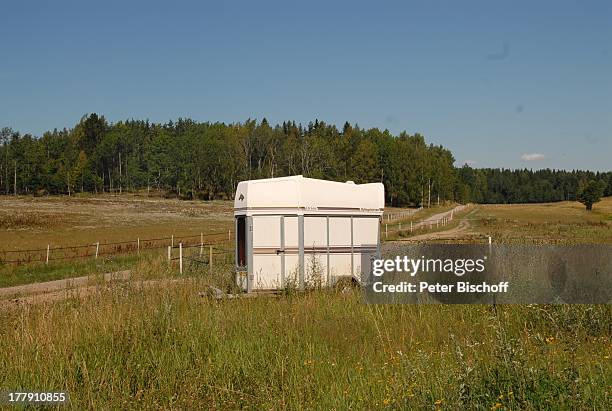 Pferde-Transporter, Pferde-Gestüt "Norrby Säteri" in Tysberga, Landschaft aus "Inga Lindström"-Film", Folge 26 "Sommer in Norrsunda", bei Nyköping,...